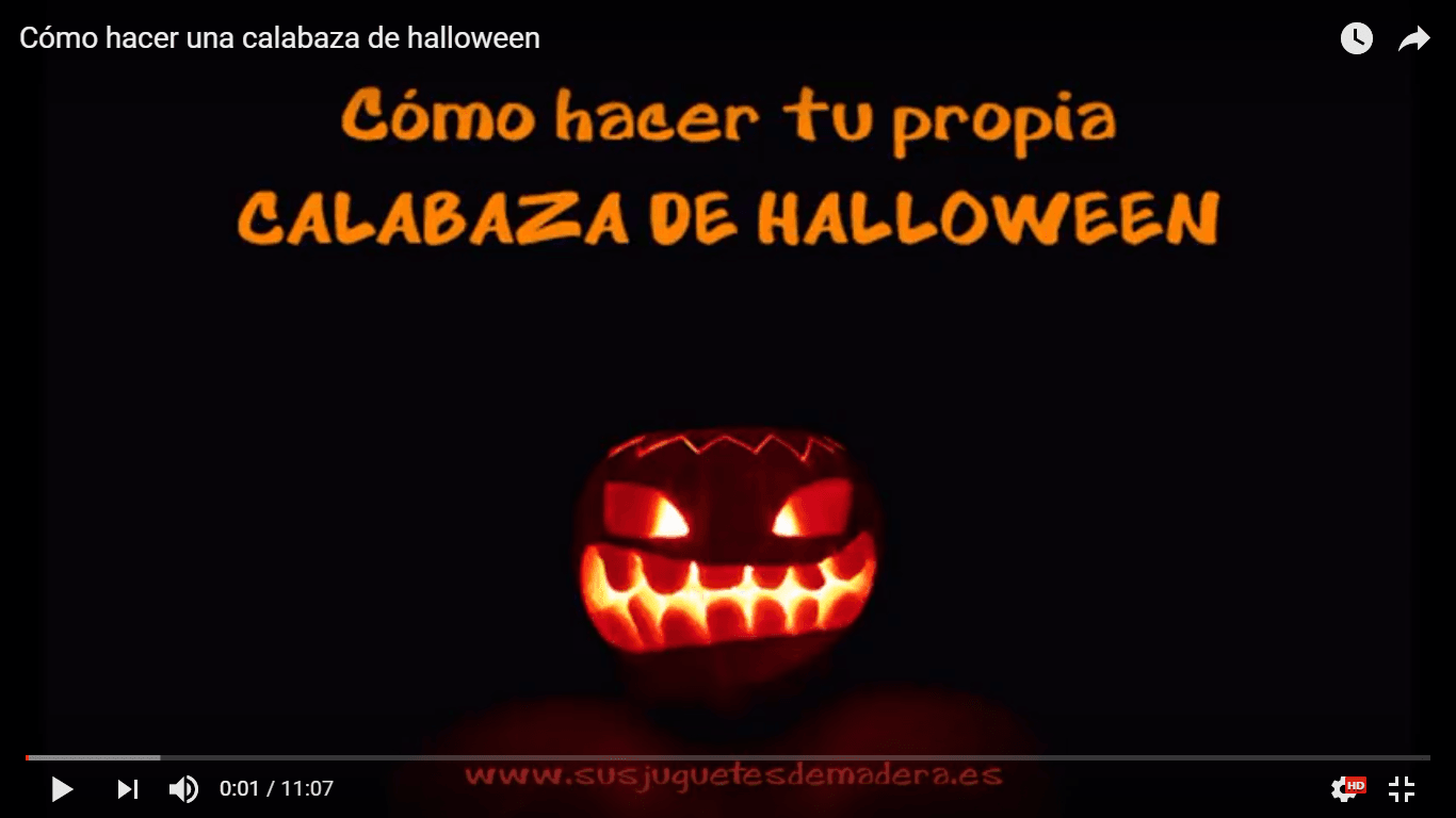 youtube como hacer una calabaza de halloween